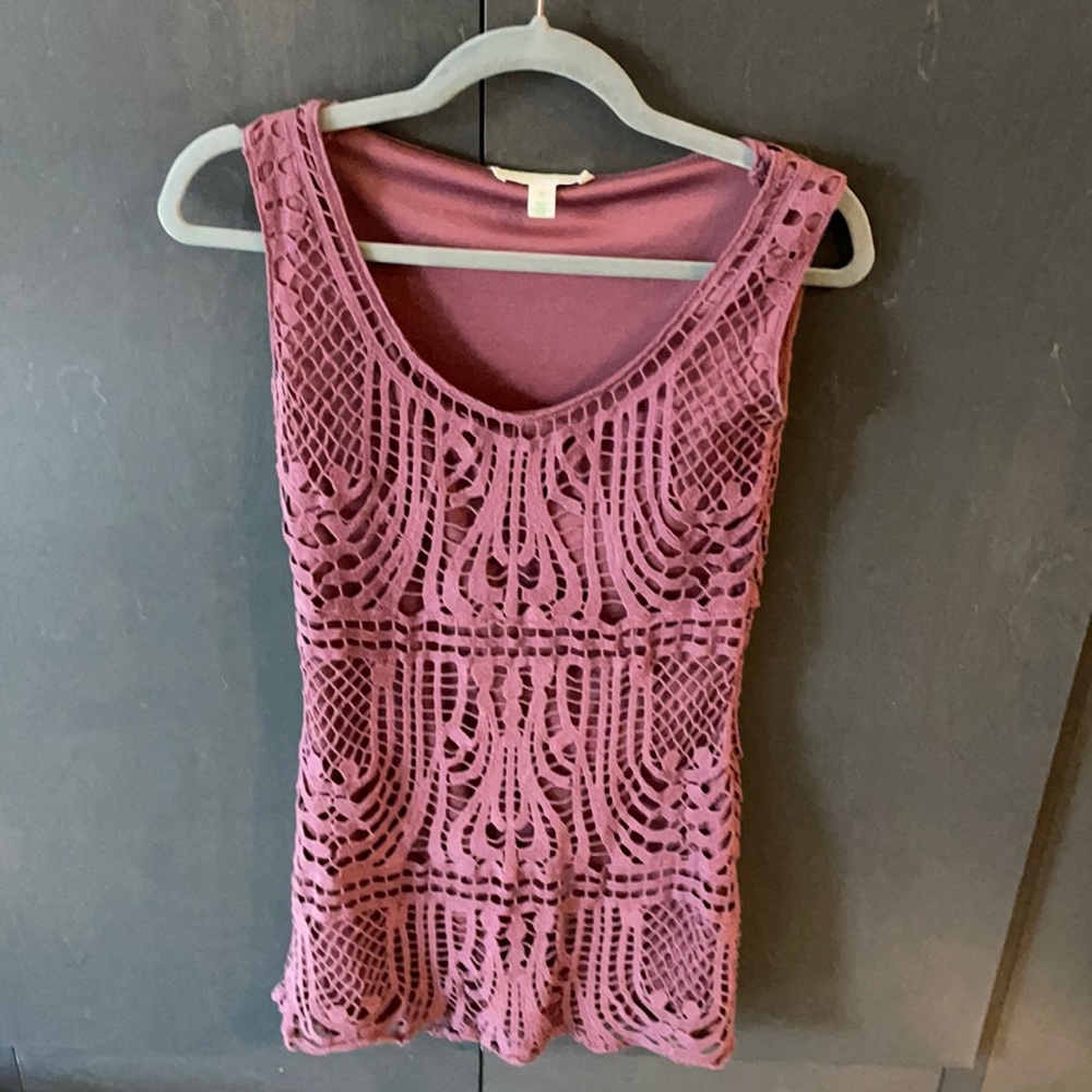 Burgundy lace dress